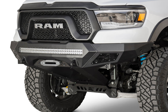 Addictive Desert Designs 2019 Ram Rebel 1500 Stealth Fighter Fr Bumper w/Winch&Parking Sensor Mounts