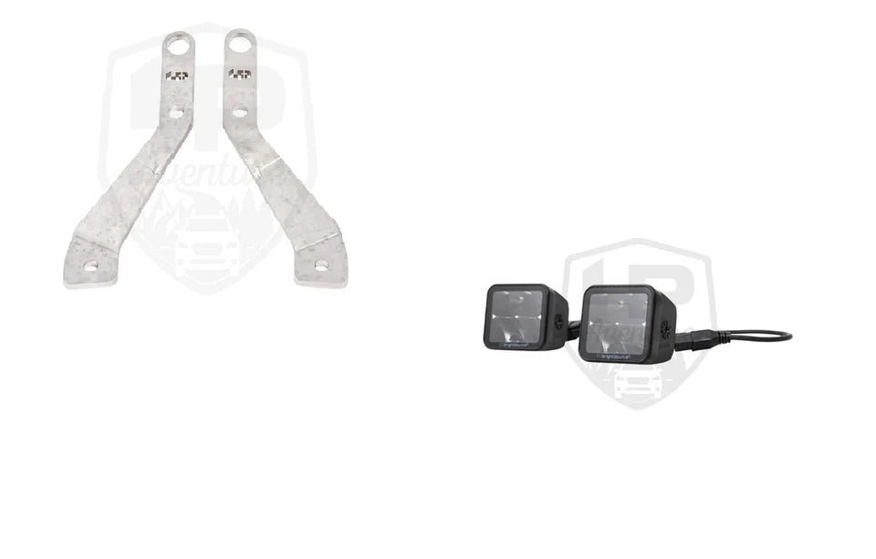 LP Aventure 2019 Toyota RAV4 Hood Light Brackets - Bare (Pair)