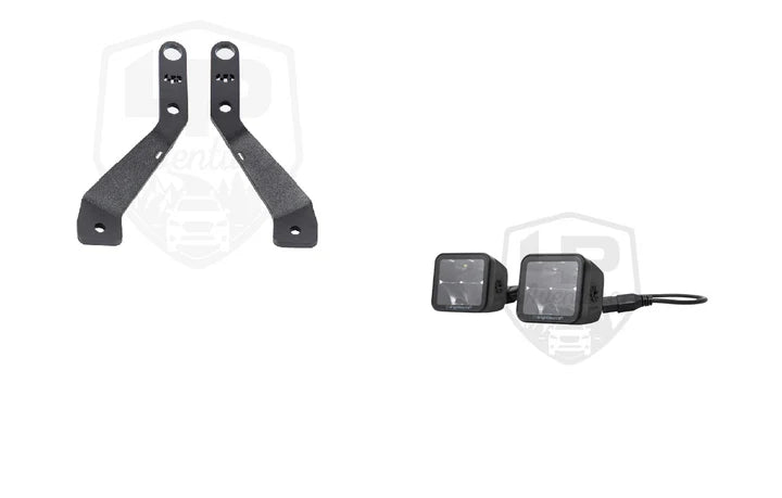 LP Aventure 2019 Toyota RAV4 Hood Light Brackets - Powder Coated (Pair)