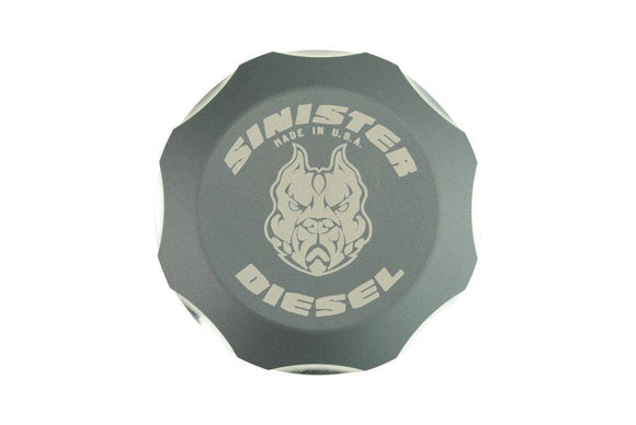 Sinister Diesel 99-16 Ford Powerstroke Brake Master Cylinder Cap - Gray
