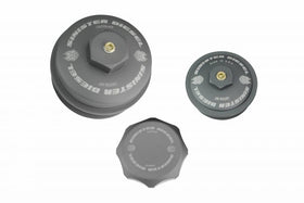 Sinister Diesel 03-07 Ford Powerstroke 6.0L Billet Gray Cap Kit- Gray
