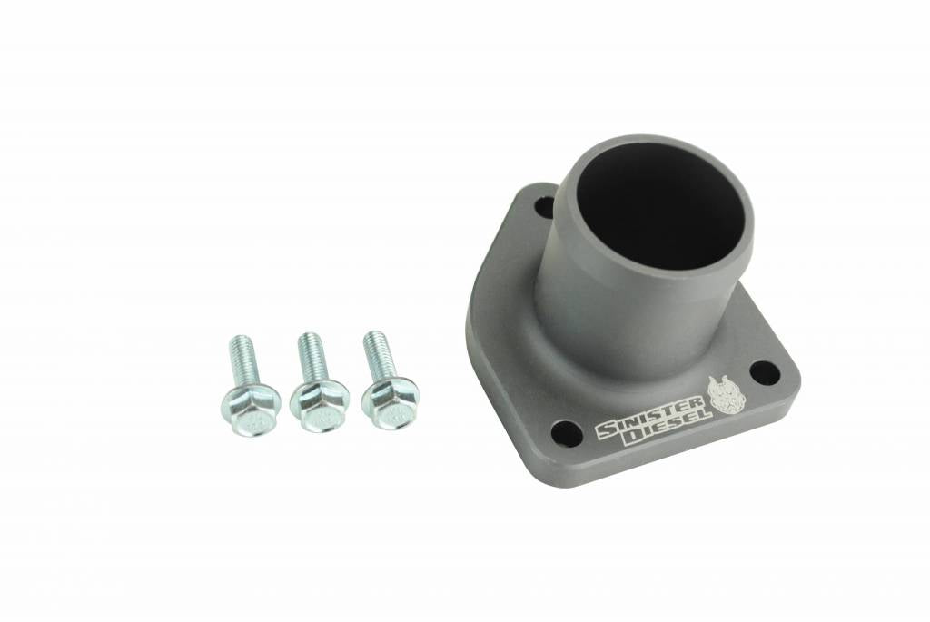 Sinister Diesel 99-03 Ford Powerstroke 7.3L Thermostat Housing - Gray