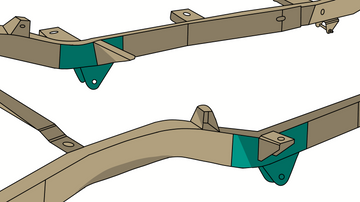Rust Buster 1976-1986 Jeep CJ Rear Spring Mount Repair Kit - Right