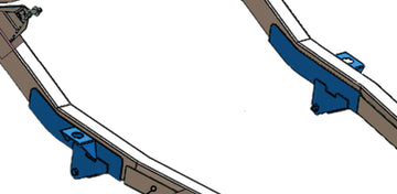 Rust Buster 1987-1995 Jeep Wrangler Rear Frame Repair Kit With Leaf Spring Mount - Left