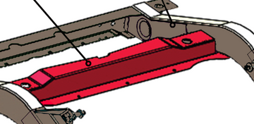 Rust Buster 1987-1995 Jeep Wrangler Center Crossmember with Fuel Tank Support