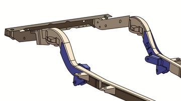 Rust Buster 2004-2006 Jeep Wrangler Unlimited LJ Rear Frame Control Arm Section - Left