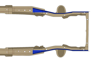 Rust Buster 1984-2001 Jeep Cherokee Front Unibody Stiffeners