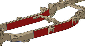 Rust Buster 2004-2008 Ford F150 Crew Cab Short Bed Center Frame Repair Kit - Right
