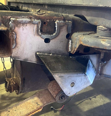 Rust Buster 2004-2008 Ford F-150 Center Rear Frame Section with ward Leaf Spring Mount - Left