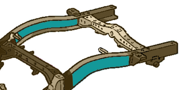 Rust Buster 1995-2004 Toyota Tacoma Over Axle Frame Stiffeners