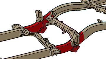 Rust Buster 1996-2004 Toyota Tacoma Mid-Frame Repair Kit w/ Leaf Spring Mount - Right