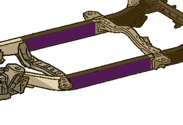 Rust Buster 1995-2004 Toyota Tacoma Under-Cab Frame Stiffeners