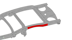 Rust Buster 1998-2003 Ford Ranger Over-Axle Frame Stiffener - Right - 0