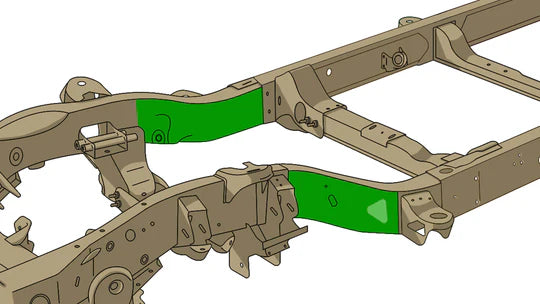 Rust Buster Front Frame Repair Kit For 1999-2006 GM Frames RB7312