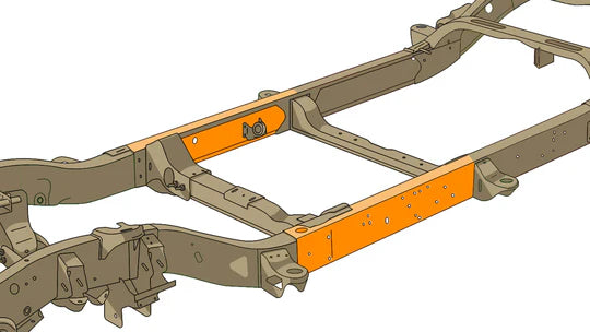 Rust Buster Forward Center Frame Repair Kit For 1999-2006 GM Pickups RB7313