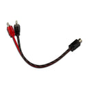 DS18 Level 1 RCA Wire Y Connector 1 Female to 2 Male-1