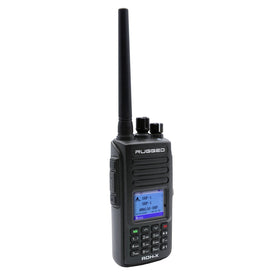 Rugged Radios WATERPROOF - Rugged RDH-X - Bus Band 2-Way Radio - Digital and Analog / Black