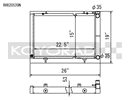 Koyo Nissan 240SX V8 Swap/KA24 Turbo Radiator-2