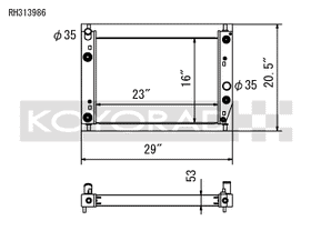 Koyo 05-13 Chevrolet Corvette C6 Racing Radiator - 0