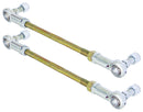 RockJock Adjustable Sway Bar End Link Kit 12 1/2in Long Rods w/ Heims and Jam Nuts pair-1