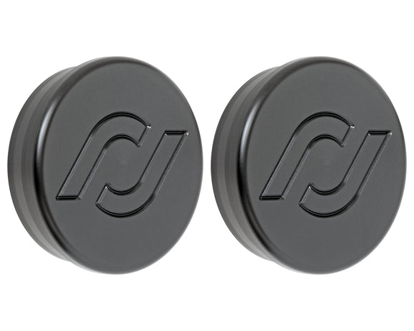 RockJock JL/JT Frame Tube Plugs Frame Front CNC Machined Black Delrin