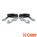 RockJock Curt Towing Safety Cable Kit 44 1/2in Long w/ 2 Snap Hooks 5000lbs 2-Pack-1