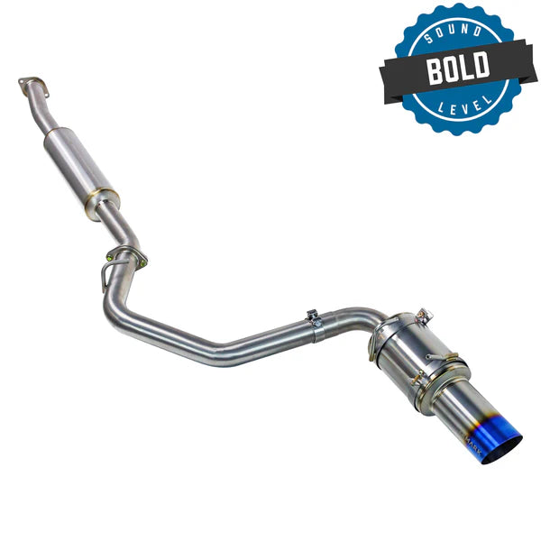 REMARK Catback Exhaust. Subaru BRZ. R1 Spec Single-Exit Full Titanium (Resonated)