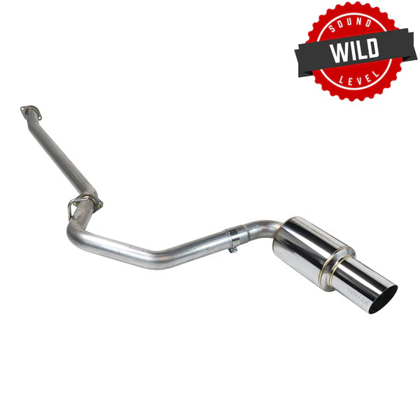 REMARK Catback Exhaust. Toyota GR86 / Subaru BRZ. R1 Spec Single-Exit Stainless Steel