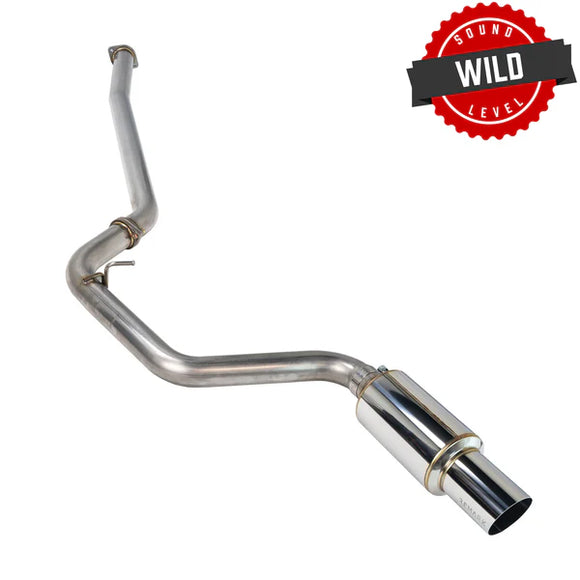 Remark 08-14 Subaru WRX / STI Hatch Cat-Back Exhaust R1 Spec Single Exit Stainless Steel
