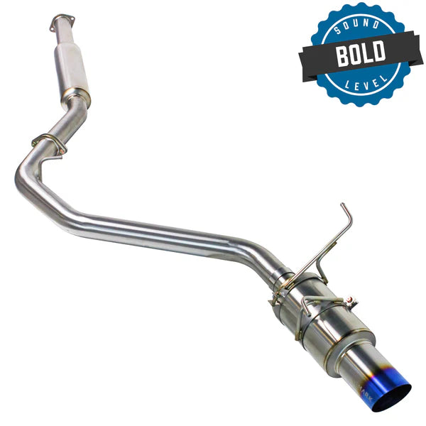 REMARK Catback Exhaust. Subaru WRX VB 2022+. R1 Spec Single-Exit Full Titanium (Resonated)