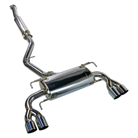 Remark 08-14 Subaru WRX STi GR Hatch Sports Touring Cat-Back Exhaust - SS Quad Tips (Resonated)