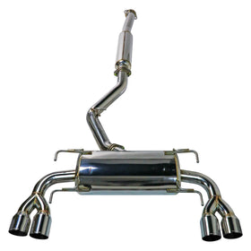 Remark 08-14 Subaru WRX STi GR Hatch Sports Touring Cat-Back Exhaust - SS Quad Tips (Resonated) - 0