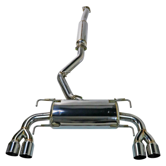 Remark 08-14 Subaru WRX STi GR Hatch Sports Touring Cat-Back Exhaust - SS Quad Tips (Resonated)
