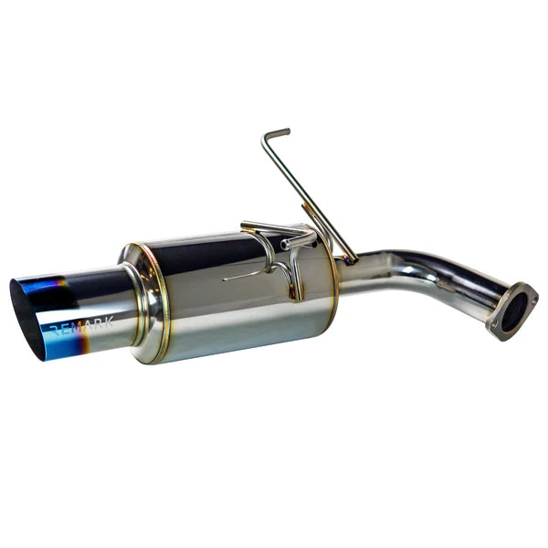 REMARK Catback Exhaust. Subaru WRX VB - Dual R1 Spec Burnt Stainless (Resonated) - 0