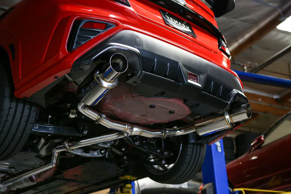 REMARK 2022+ Subaru WRX (VB) Catback Exhaust - Dual R1 Spec Burnt Stainless (Non-Resonated)