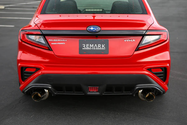 REMARK Catback Exhaust. Subaru WRX VB - Dual R1 Spec Stainless (Non-Resonated)