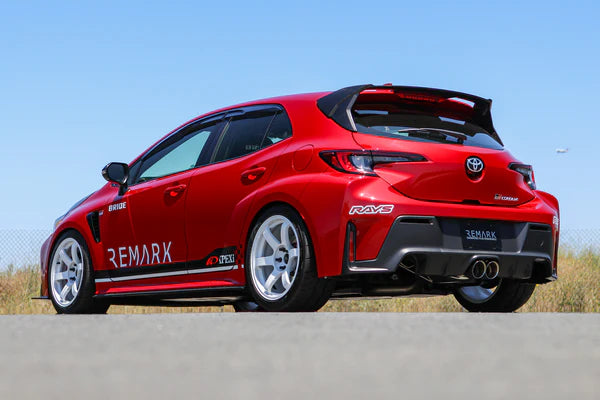 REMARK Catback Exhaust. Toyota GR Corolla. Dual Tips Center Exit. Stainless Steel Tips - 0