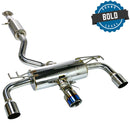 Remark 2023+ Toyota GR Corolla Elite Spec Cat-Back Exhaust w/ Outer Polished & Center Burned TI Tips-1