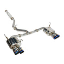 REMARK 22+ Subaru WRX (VB) Catback Exhaust - 4 in. Burnt Stainless Quad Tips (Resonated)-1