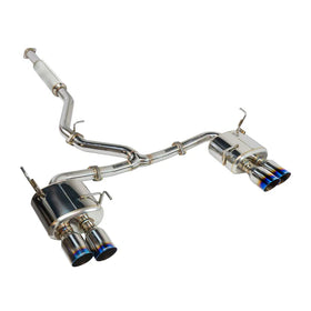 REMARK 22+ Subaru WRX (VB) Catback Exhaust - 4 in. Burnt Stainless Quad Tips (Resonated)