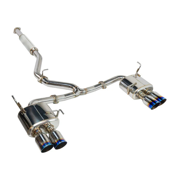 REMARK 22+ Subaru WRX (VB) Catback Exhaust - 4 in. Burnt Stainless Quad Tips (Resonated)