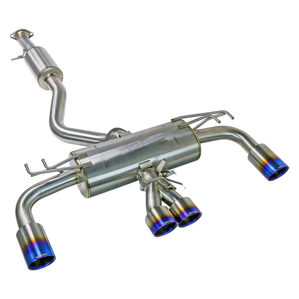 REMARK Catback Exhaust. Toyota GR Corolla. Outer: 4" Titanium Tips, Center: Dual 4" Titanium Tips - 0