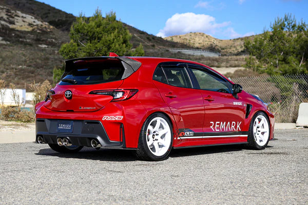 REMARK Catback Exhaust. Toyota GR Corolla. Elite Spec Quad Tip Stainless Steel