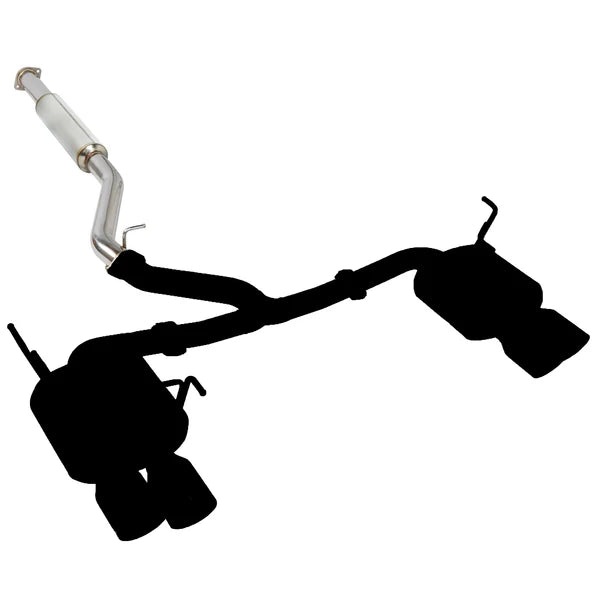 REMARK Catback Exhaust. Subaru WRX VB - Stainless Single 4" Quad Tips (Resonated) - 0