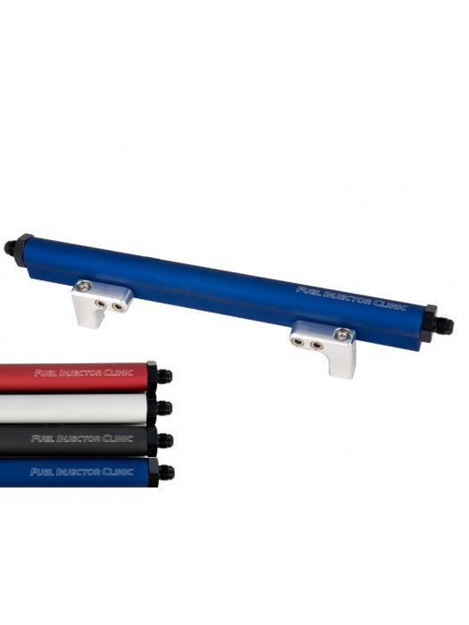 INJECTOR DSM FUEL RAIL WITH -8AN INLET & -6AN RETURN FITTINGS