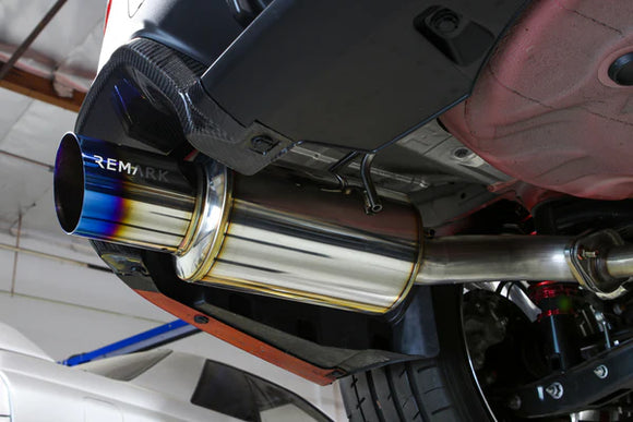 REMARK 2022+ Subaru WRX VB Axleback Exhaust - Dual R1 Spec Burnt Stainless