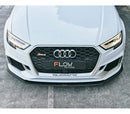 RS3 8V Sedan FL Front Lip Splitter & Stainless Steel Mounting Brace-8