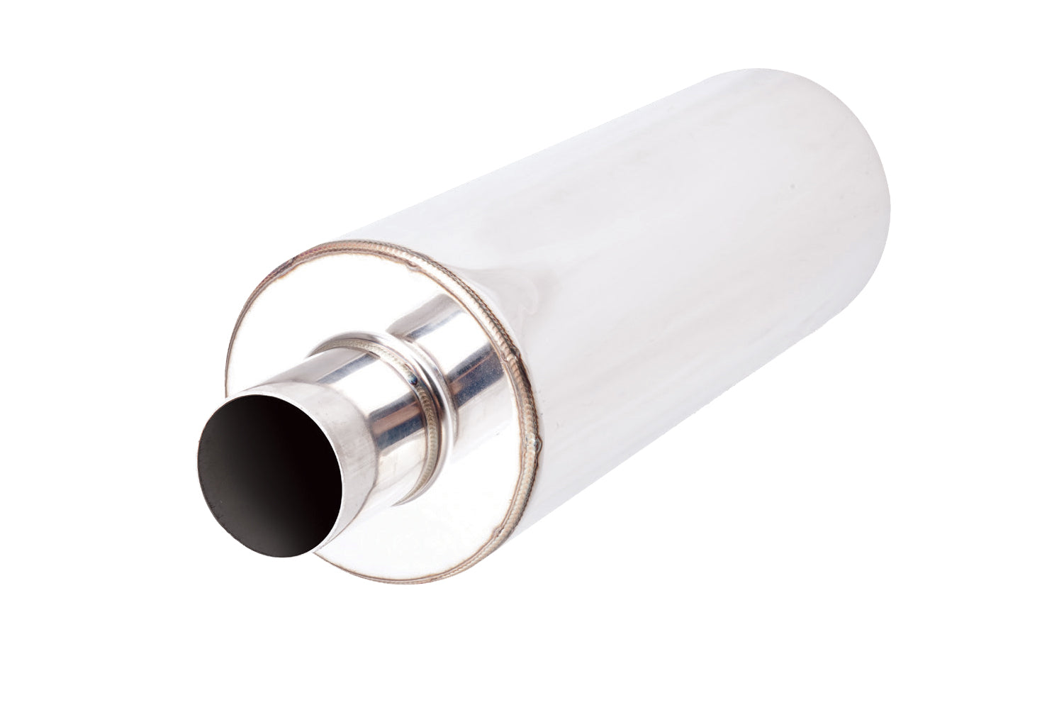 Xforce Stainless Steel 5 Inch Round 14 Inch Long 3 Inch Resonator
