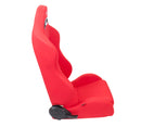 NRG Sport Seats (Pair) Type-R Cloth w/NRG Logo - Red w/Red Stitch-2