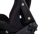 NRG FRP Bucket Seat - Reclinable (Black Cloth w/Red Stiting)-4